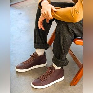 CLAE LEATHER HIGHTOP SNEAKER BOOT NWT 9.5